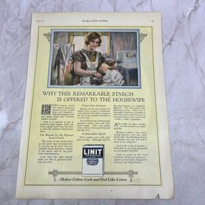 Linit for Starching Corn Products Refining Co. 1924 Magazine Ad FL6-11
